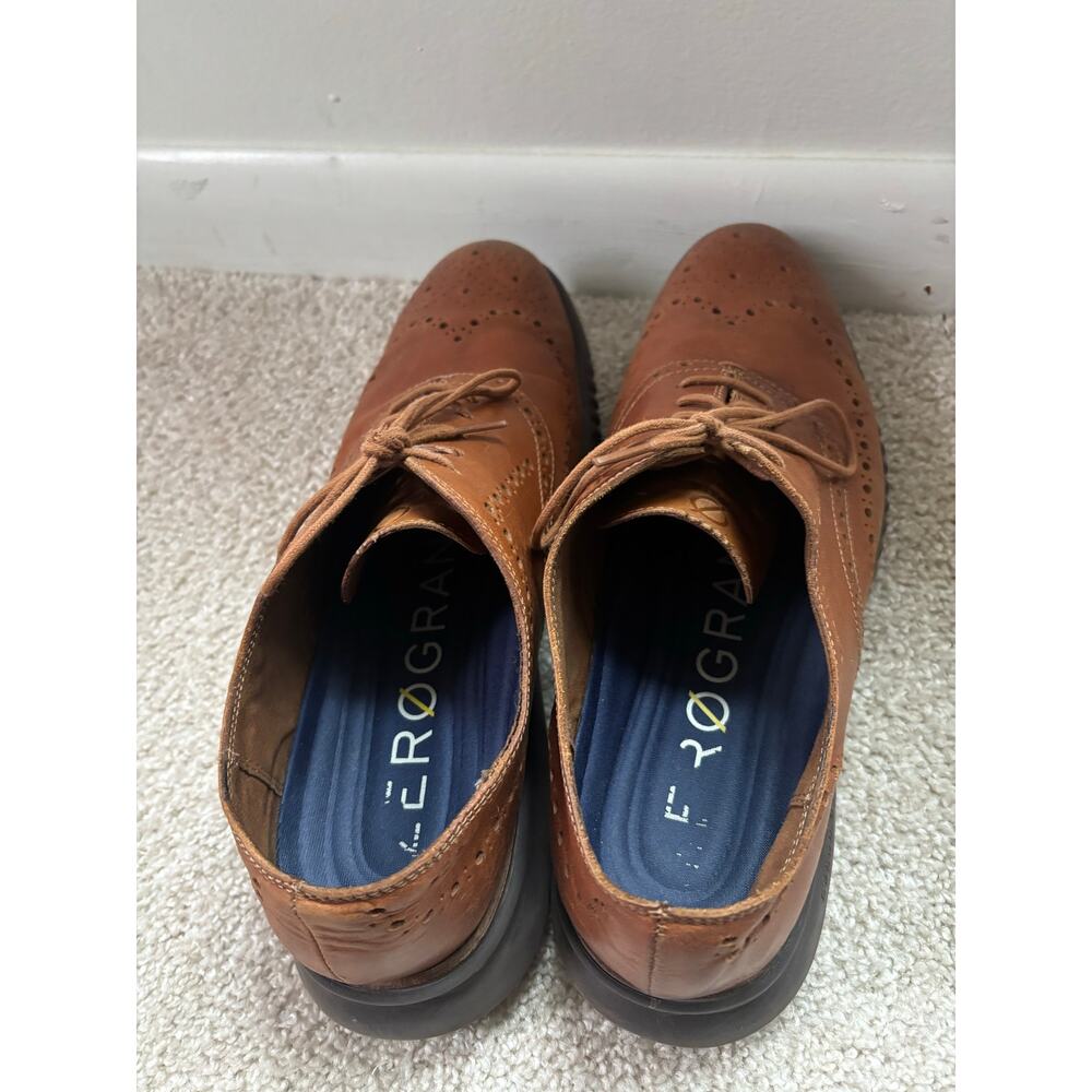 Cole Haan 2.ZERØGRAND Men’s Size 13M Brown Leather Wingtip Oxfords. - Picture 5 of 13